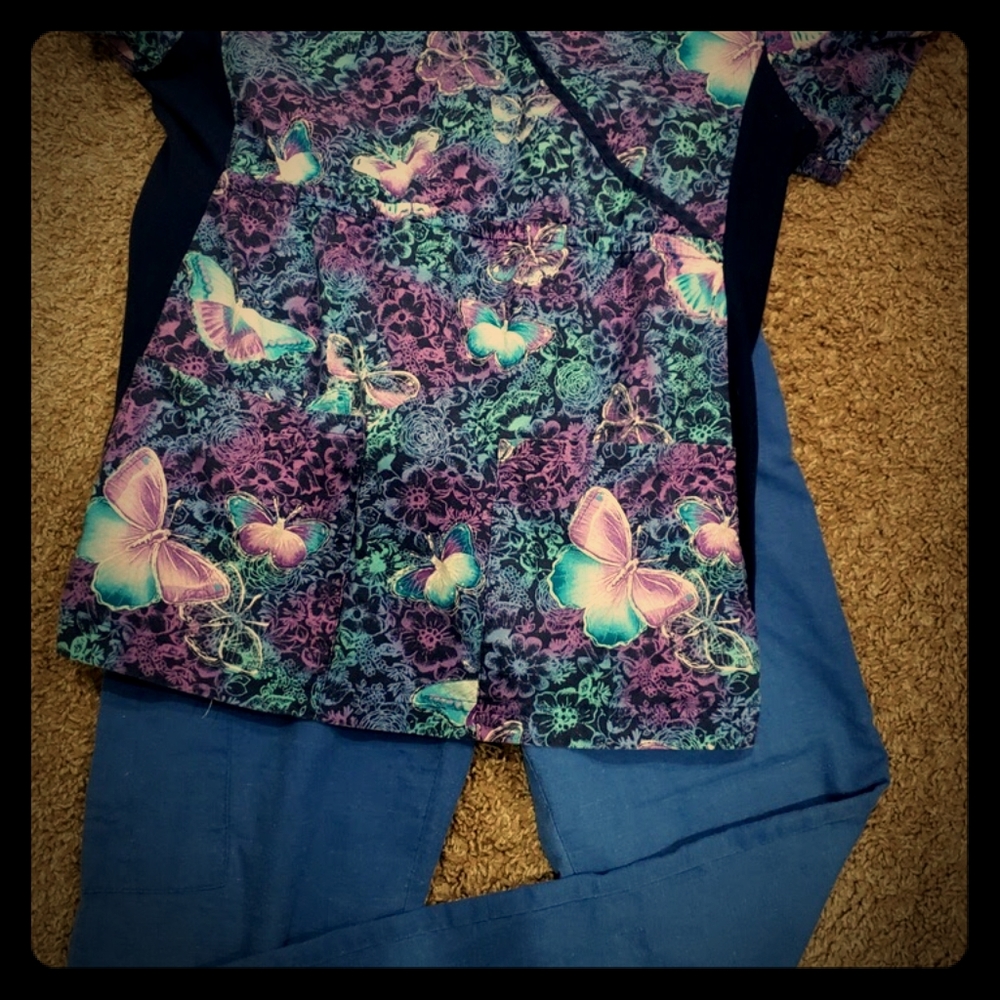 Scrub top and bottoms